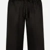 Silk satin jogging shorts with metal DG logo