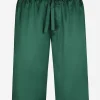 Silk satin jogging shorts with metal DG logo