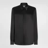 Silk satin Martini-fit shirt