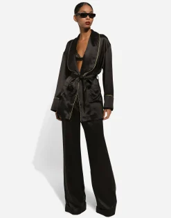 Silk satin pajama pants