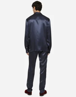 Silk satin shirt