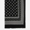 Silk scarf with all-over DG logo print