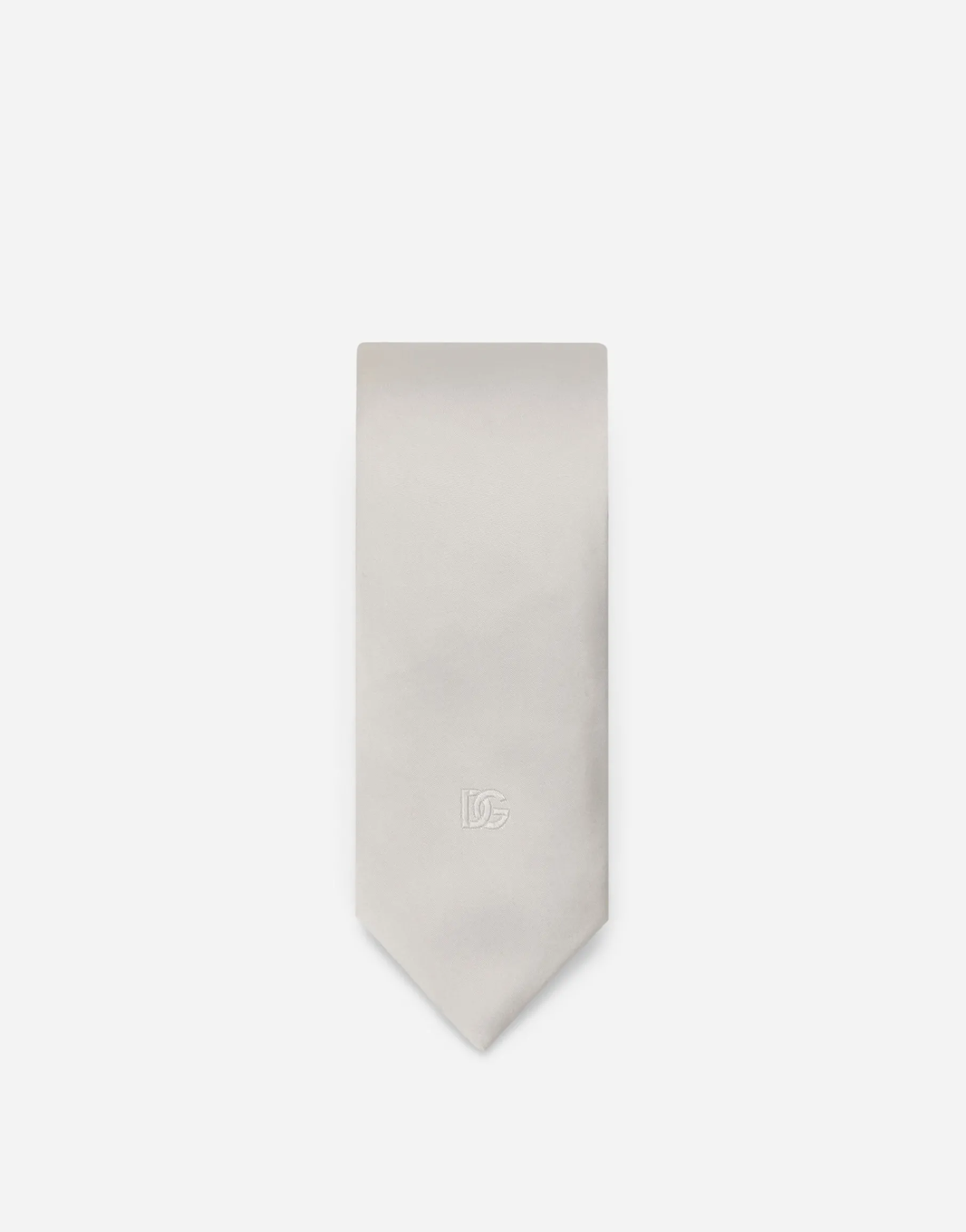Silk tie with DG logo