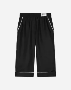 Silk twill pajama pants