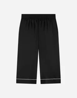 Silk twill pajama pants