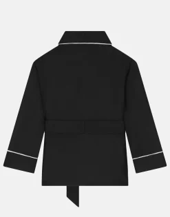 Silk twill pajama shirt
