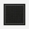 Silk twill scarf with polka-dot print (50x50)