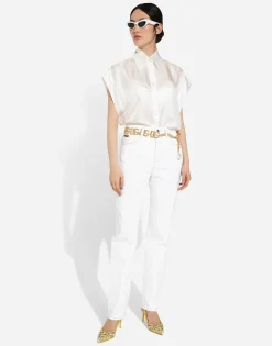 Silk twill shirt
