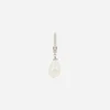 Single creole earring with teardrop detail