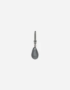 Single creole earring with teardrop detail