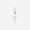 Single Creole earring with cross pendant