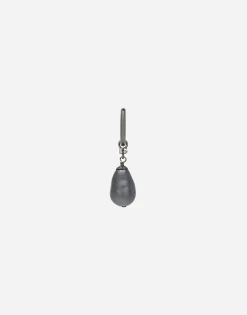 Single creole earring with teardrop detail