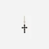 single cross earring with “DNA” rhinestones