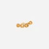 Single earring in yellow gold 18kt with citrines