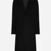 Single-breasted cashmere coat