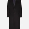 Single-breasted cashmere coat