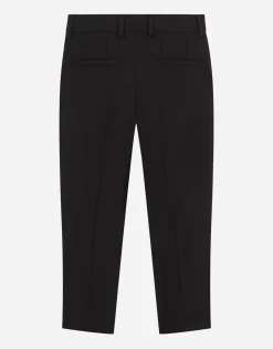 Single-breasted evening suit in stretch woolen fabric