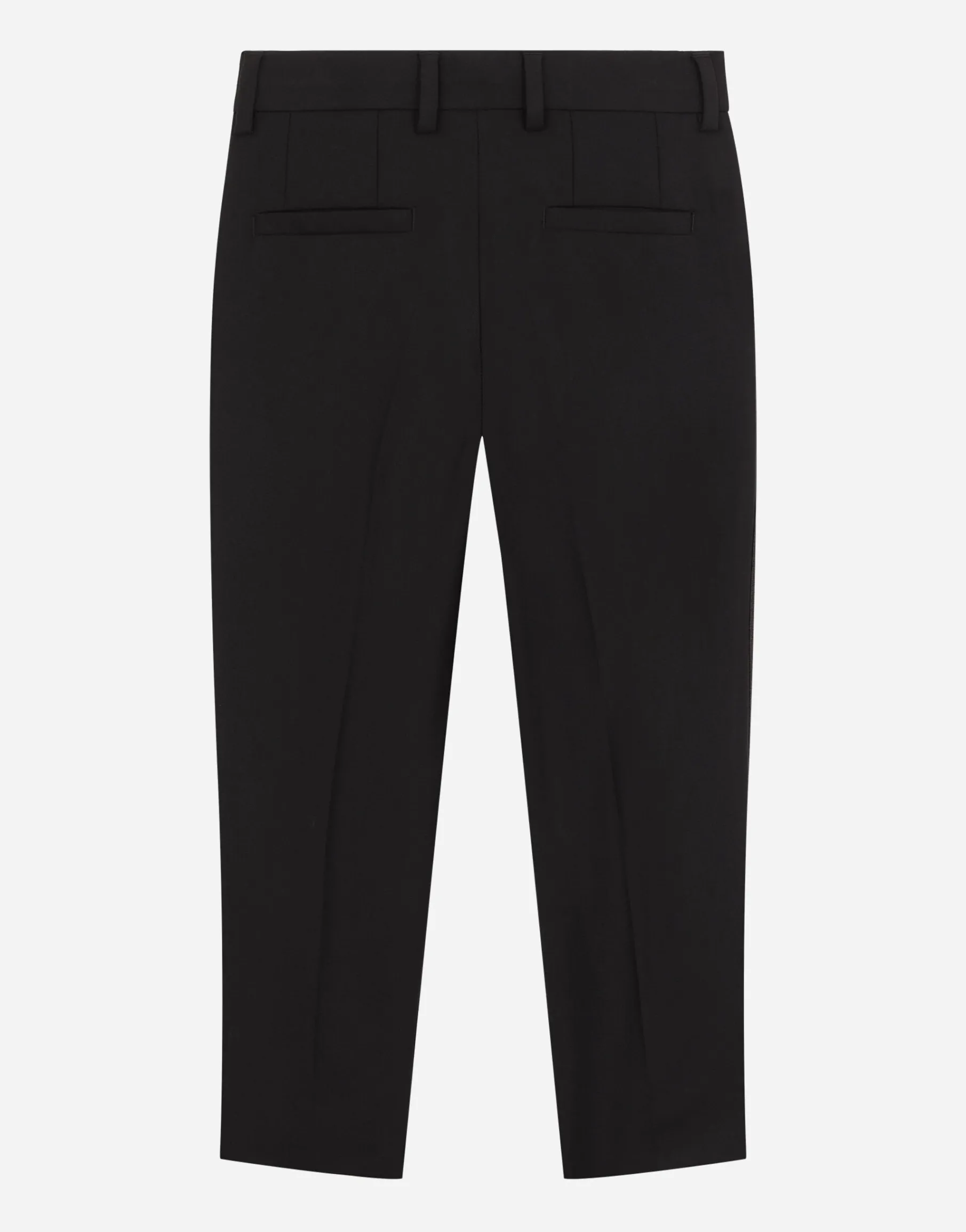 Single-breasted evening suit in stretch woolen fabric
