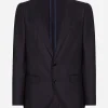 Single-breasted flannel Taormina-fit jacket