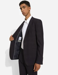 Single-breasted glen plaid Martini-fit suit