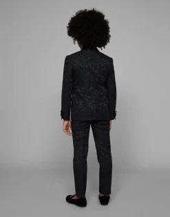 Single-breasted jacquard jacket