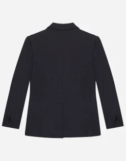 Single-breasted linen jacket