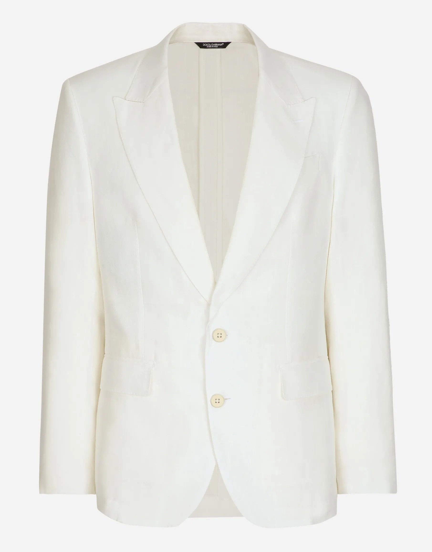 Single-breasted linen Sicilia-fit jacket