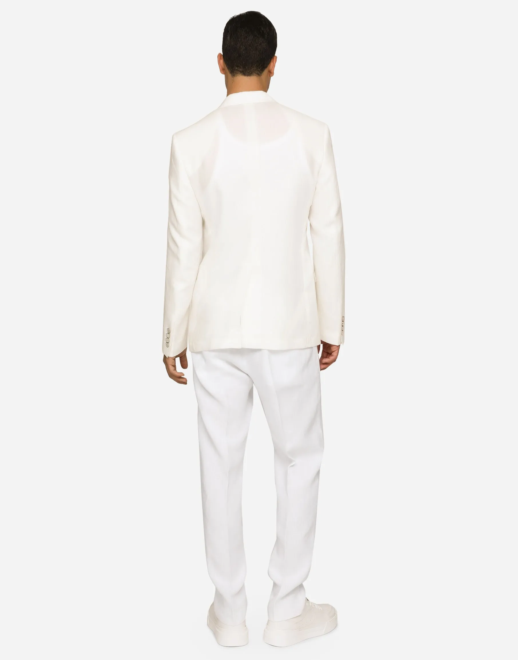 Single-breasted linen Sicilia-fit jacket