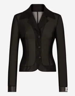 Single-breasted marquisette Dolce jacket