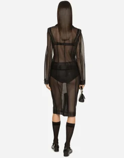 Single-breasted marquisette Dolce jacket