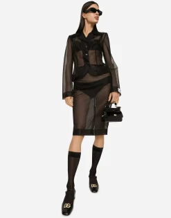Single-breasted marquisette Dolce jacket