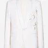 Single-breasted Martini-fit jacket with embroidery
