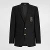 Single-breasted Martini-fit jacket with patch
