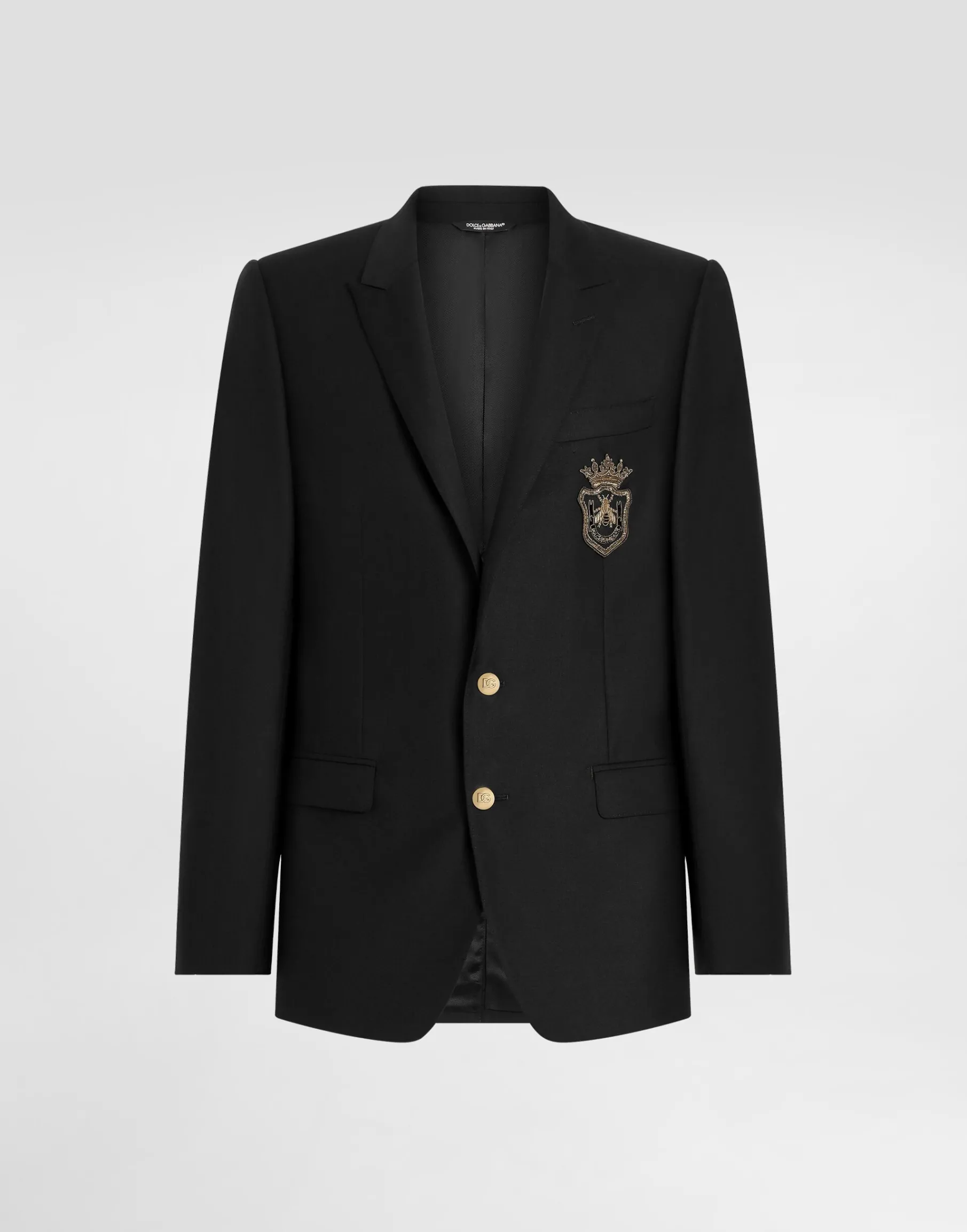 Single-breasted Martini-fit jacket with patch