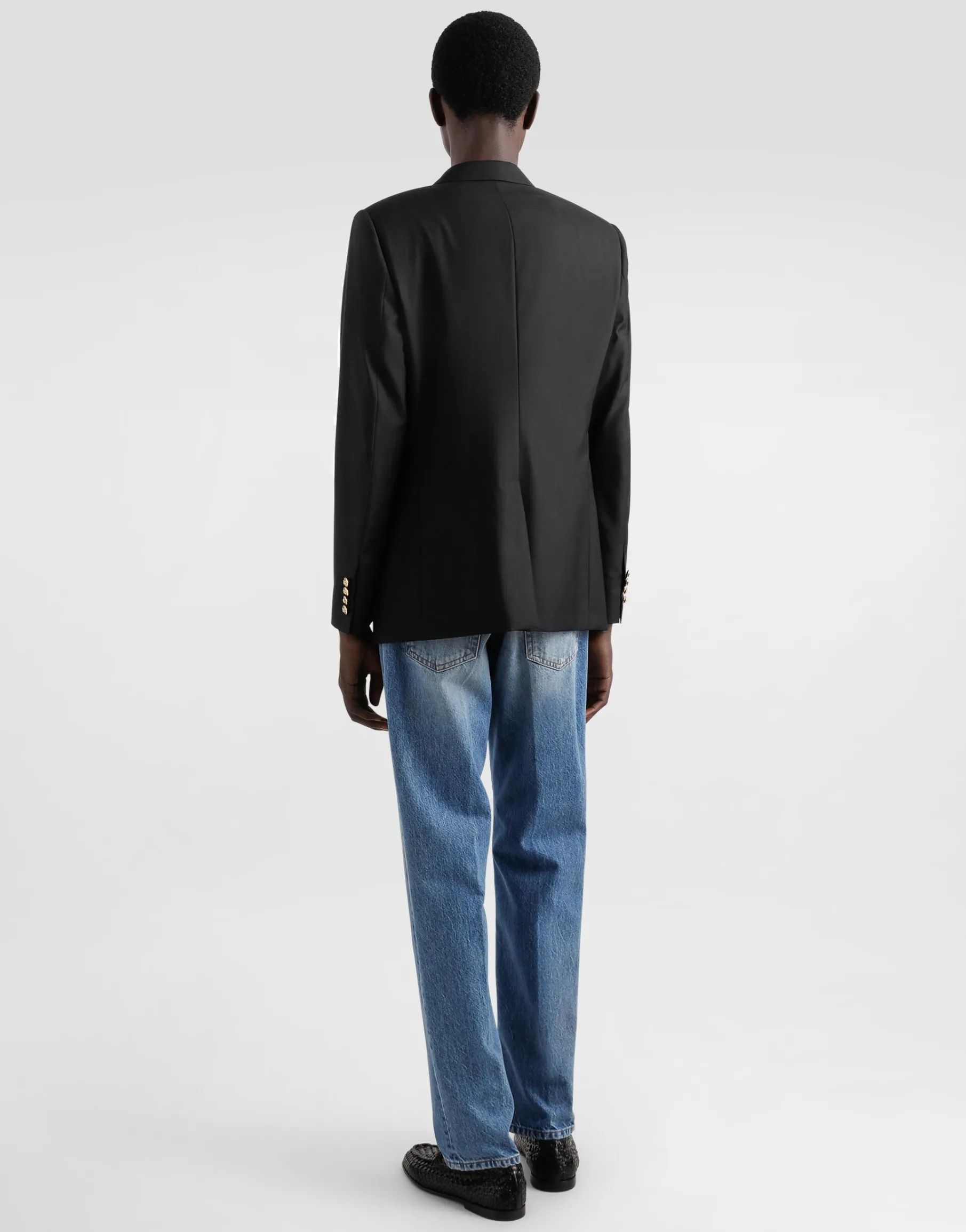 Single-breasted Martini-fit jacket with patch