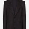Single-breasted pinstripe wool Sicilia-fit jacket
