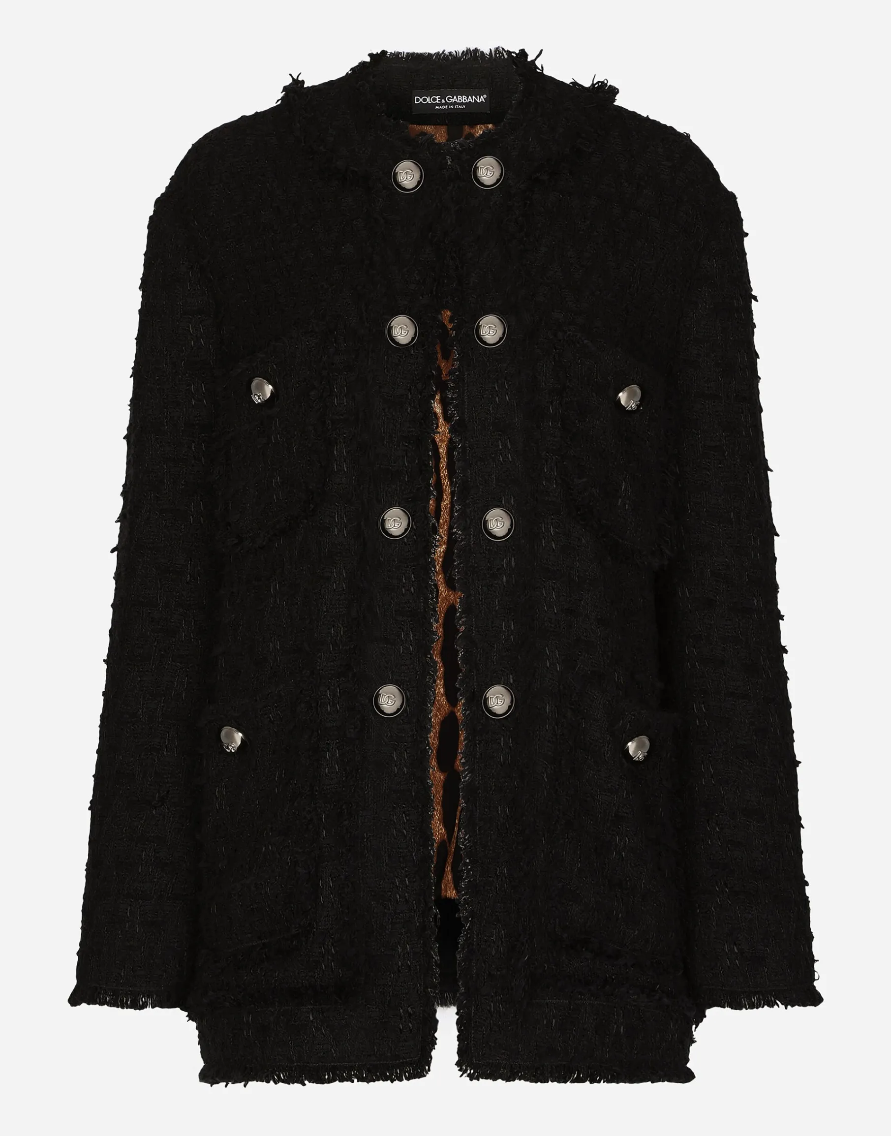 Single-breasted rush-stitch jacket
