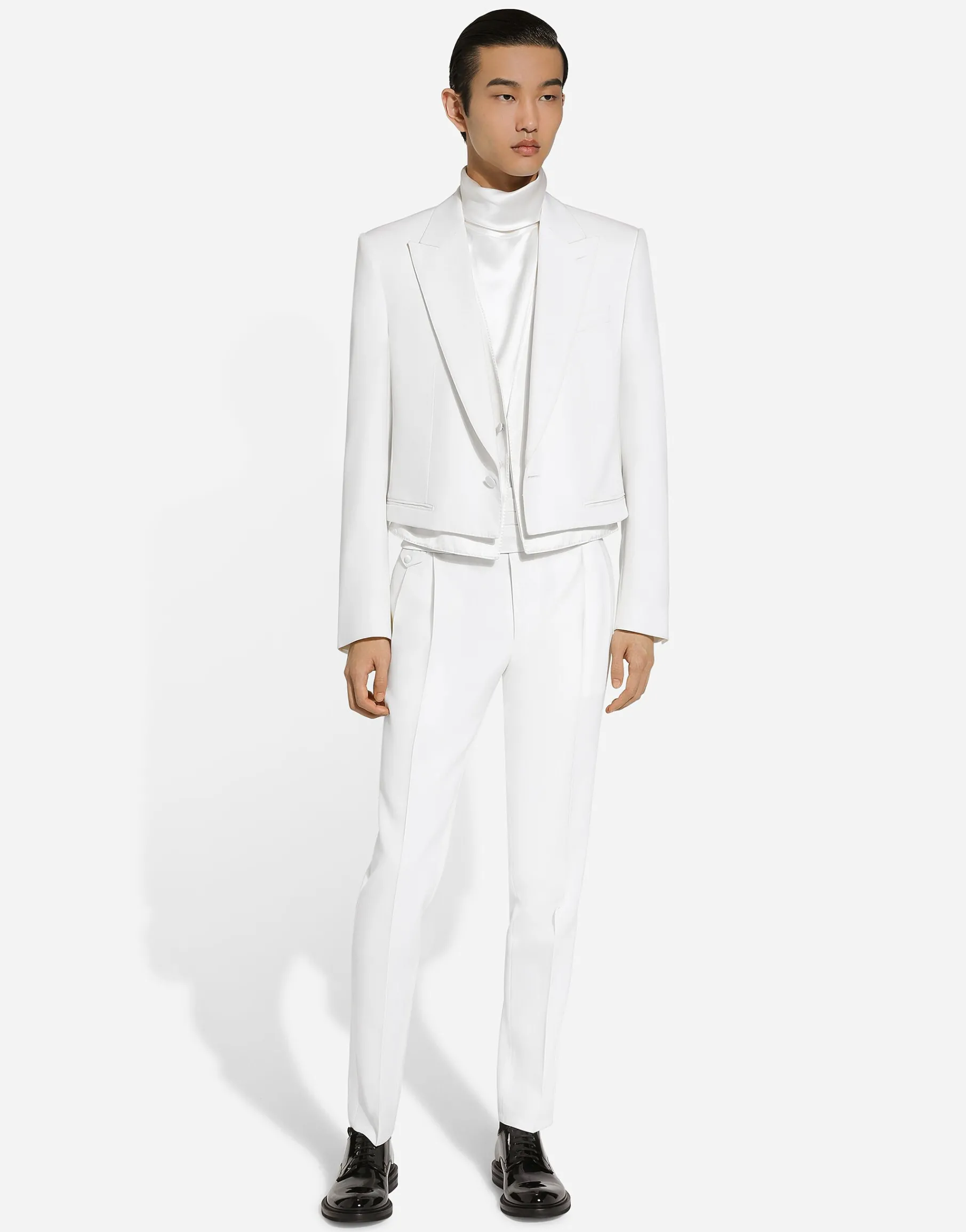 Single-breasted Sicilia-fit jacket with faux vest