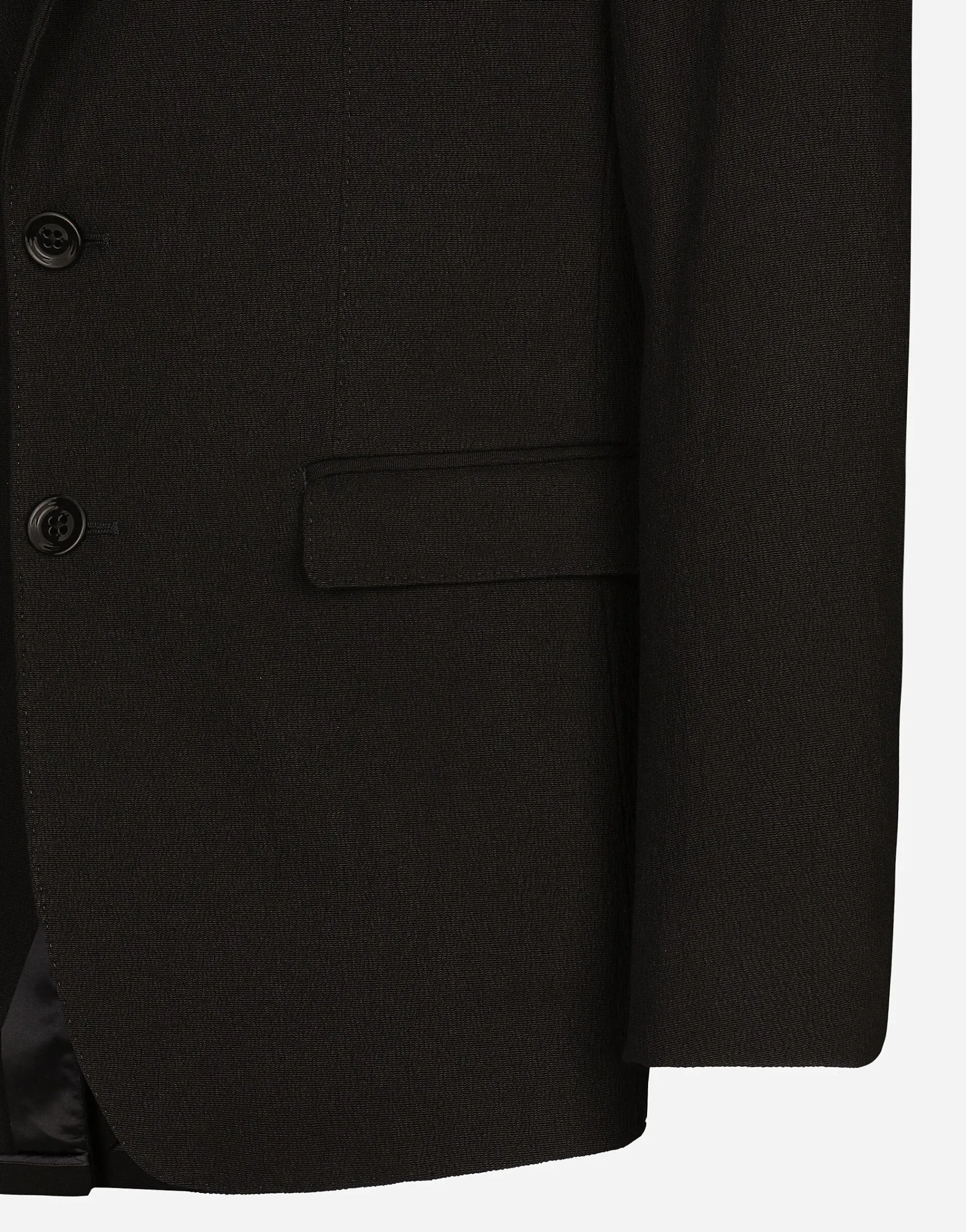 Single-breasted stretch cotton Taormina-fit jacket