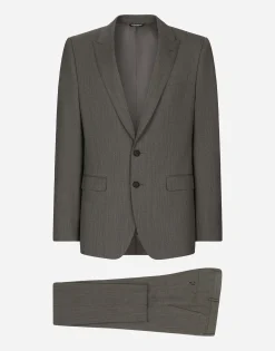 Single-breasted stretch wool Martini-fit suit