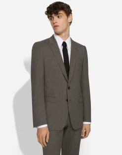 Single-breasted stretch wool Martini-fit suit