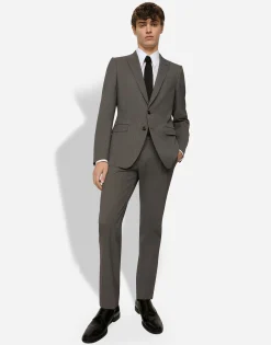 Single-breasted stretch wool Martini-fit suit