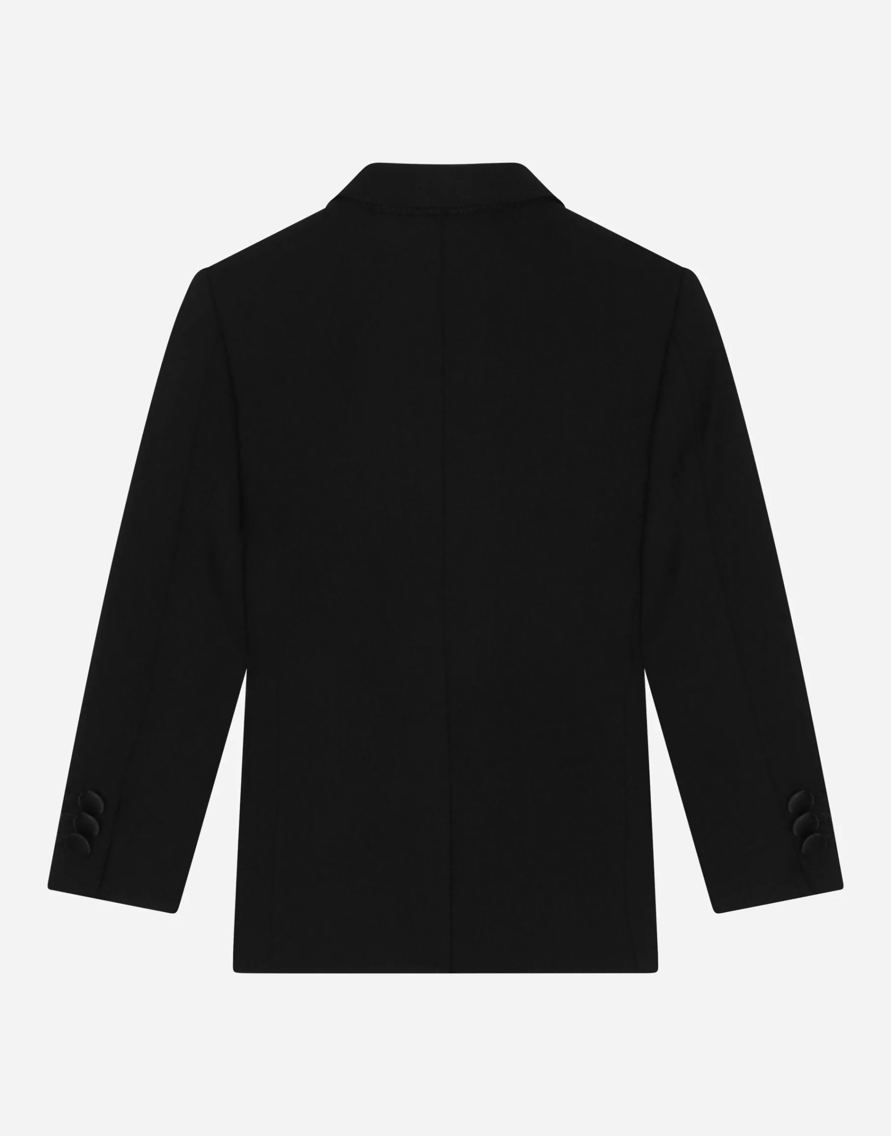 Single-breasted tuxedo jacket with logo tag