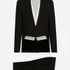 Single-breasted tuxedo suit