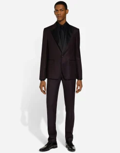 Single-breasted tuxedo suit