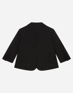 Single-breasted tuxedo suit in stretch wool