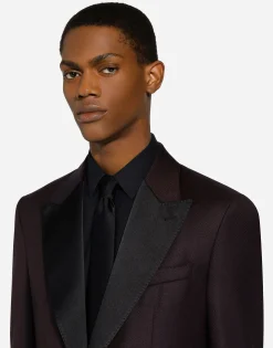Single-breasted tuxedo suit