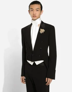 Single-breasted tuxedo suit