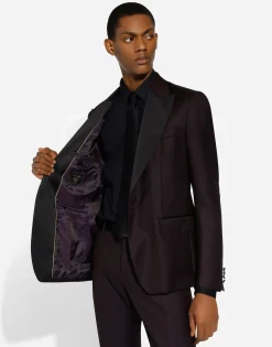 Single-breasted tuxedo suit
