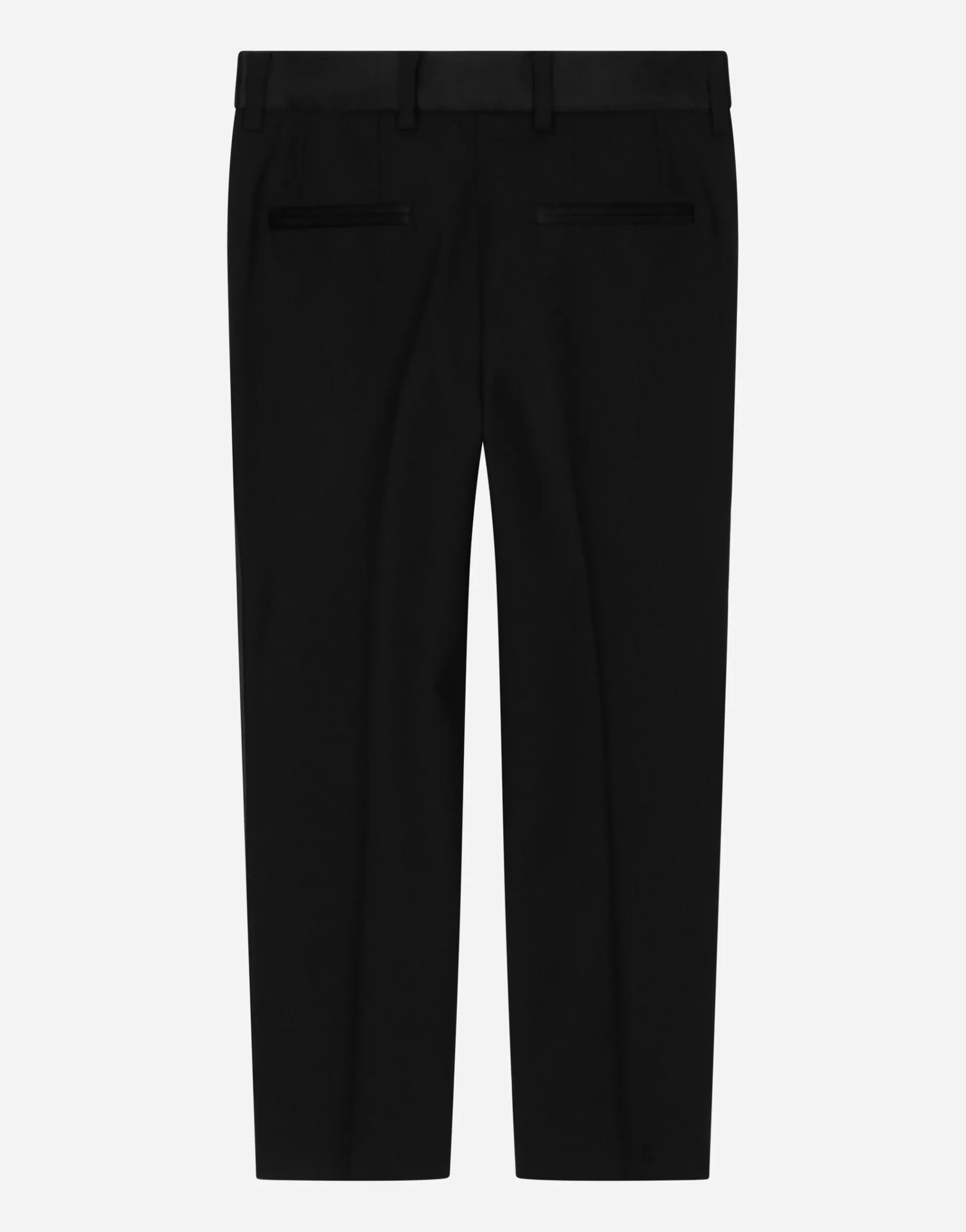 Single-breasted tuxedo suit in stretch wool